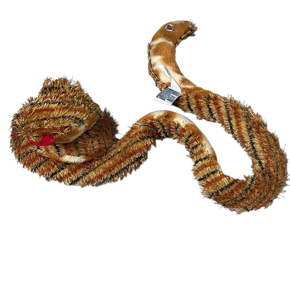 Ganz Webkinz Tiger Snake Approx 40"‎ Plush Stuffed Animal Toy Without Code